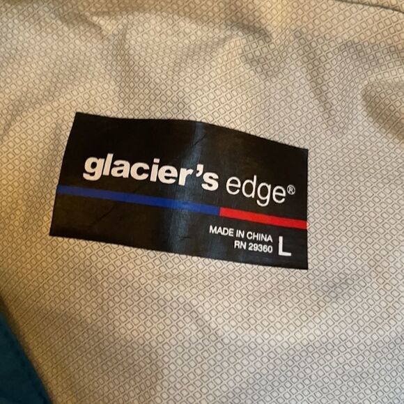 Glaciers edge windbreaker raincoat. Size Large. - Picture 4 of 7